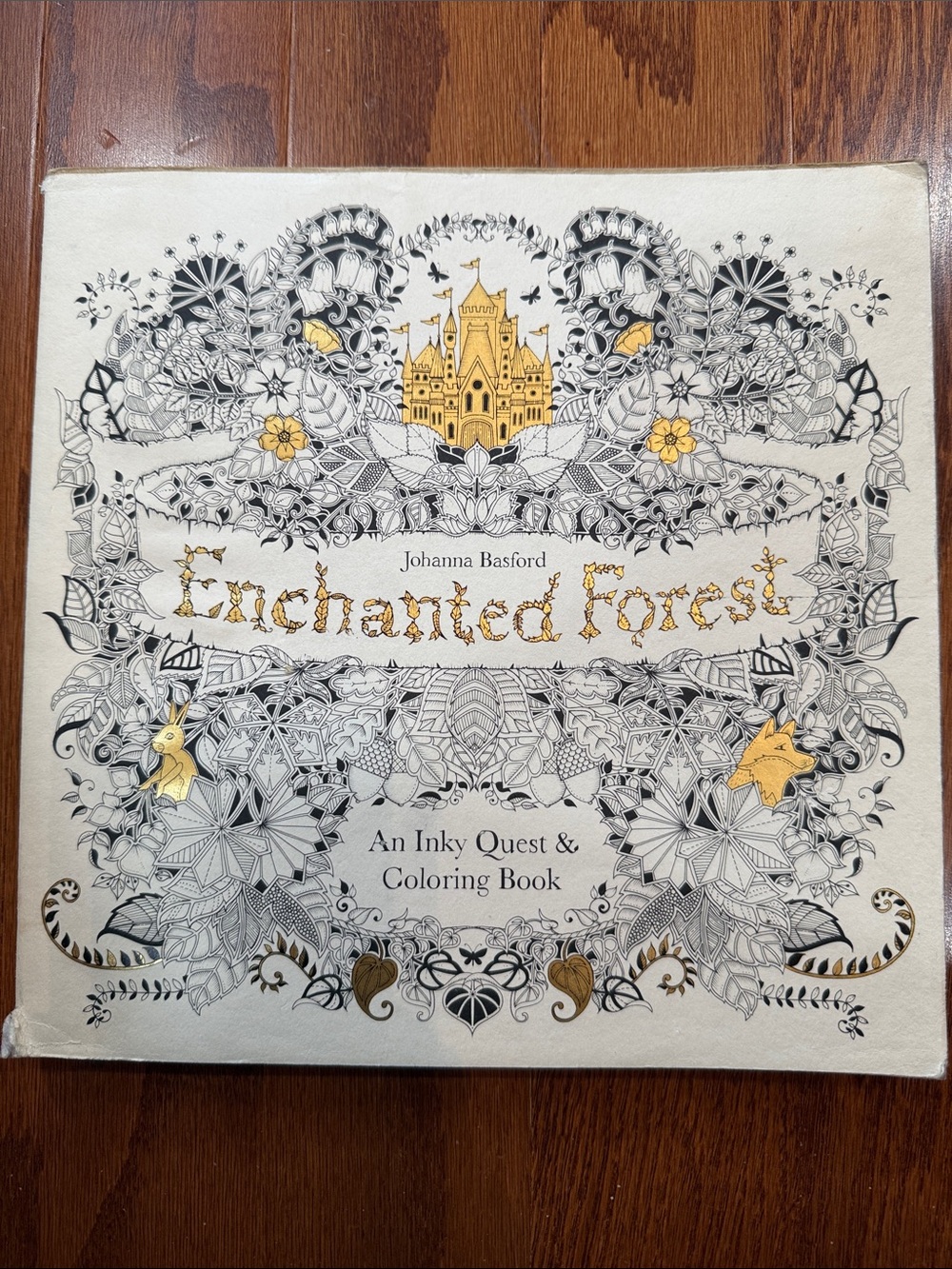 Johanna Basford Enchanted Forest Adult Coloring Book Inky Quest